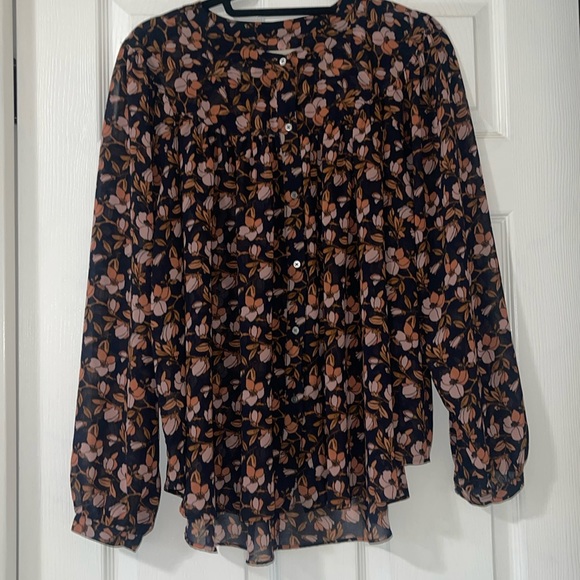 Loft floral blouse size large - Picture 1 of 5